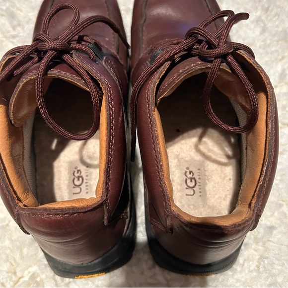 UGG Vibram Leather Lace-Up Chukka Boots Men’s Size 10.5 - Picture 6 of 12